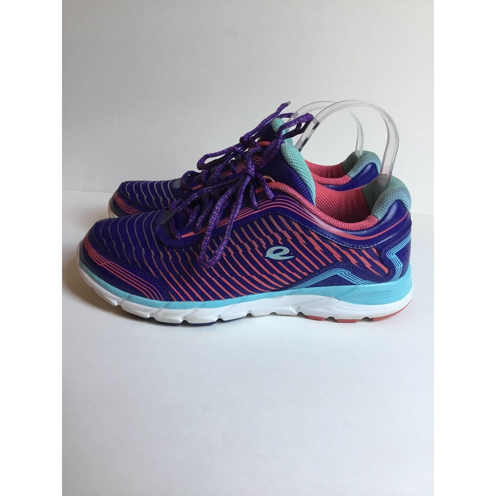 Easy Spirit  Blue Ignite Leather-Accent Walking Shoes sz 8.5